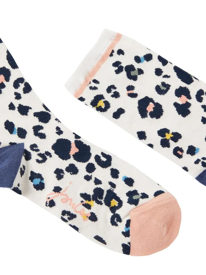 Joules Socks and Tights Women Grey Excellent Everyday Single Eco Vero Viscose Socks