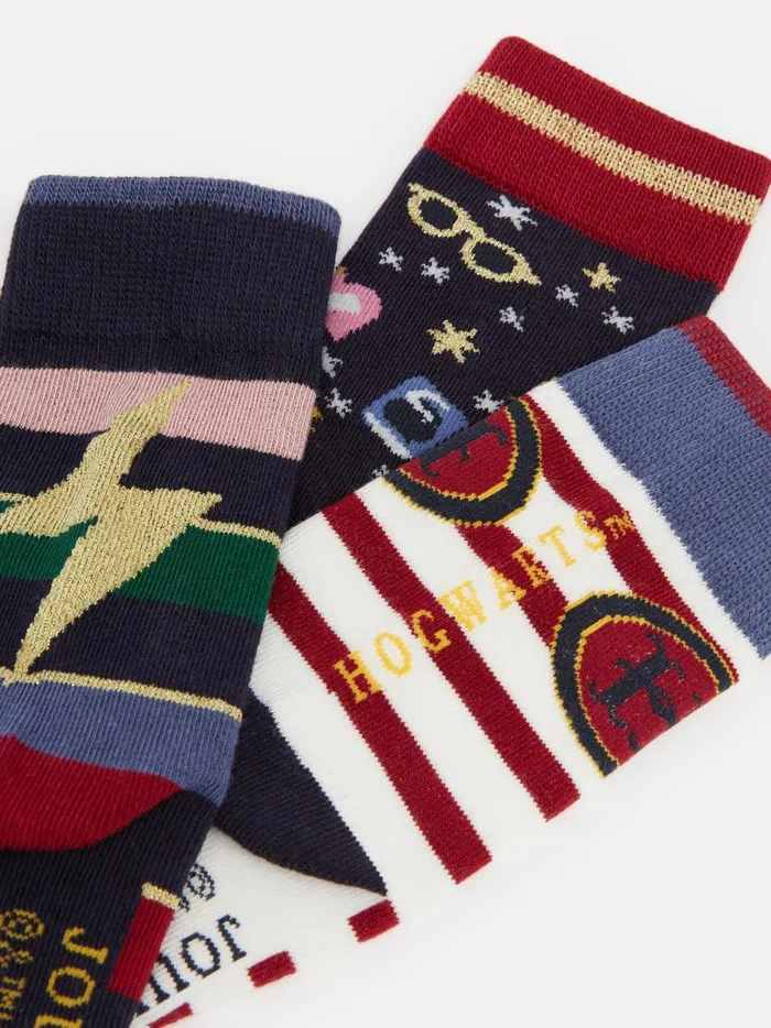 Joules Socks Girls Multi Harry Potter Sock Set