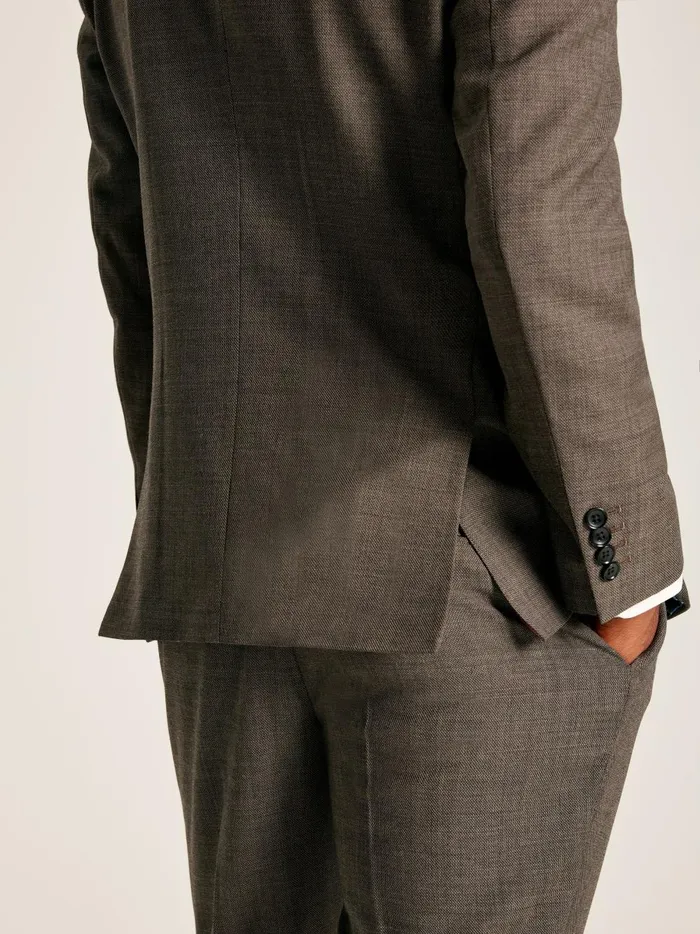Joules Suits and Tailoring Men Neutral Textured Suit Jacket