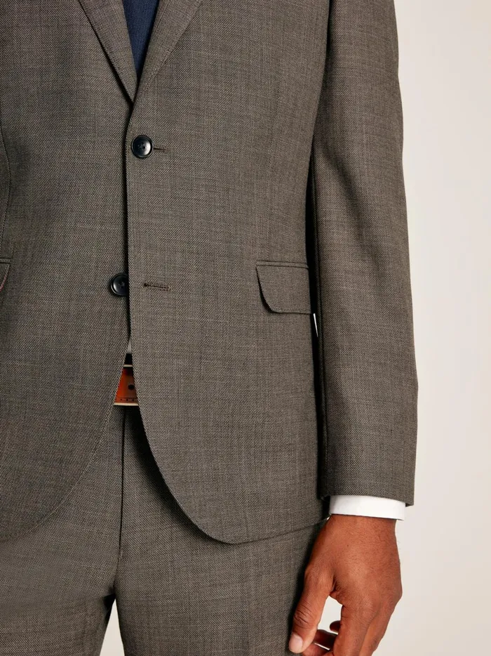 Joules Suits and Tailoring Men Neutral Textured Suit Jacket