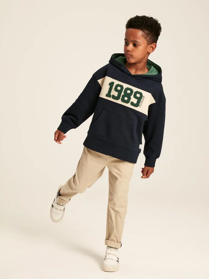 Joules Sweatshirts and Hoodies Boys Navy Embroidered Hoodie