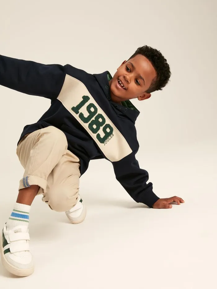 Joules Sweatshirts and Hoodies Boys Navy Embroidered Hoodie