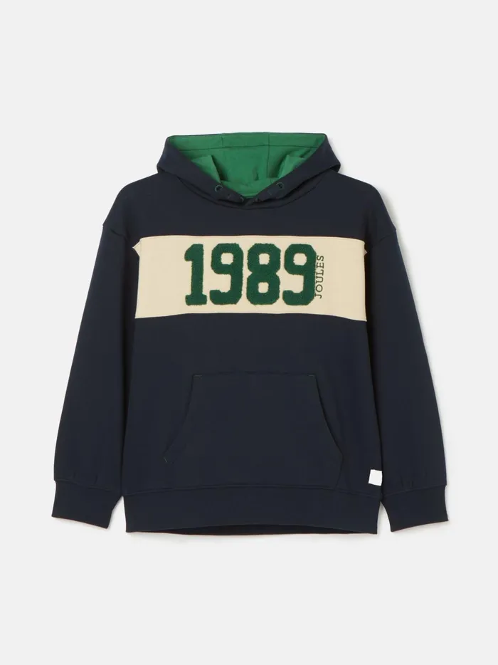 Joules Sweatshirts and Hoodies Boys Navy Embroidered Hoodie