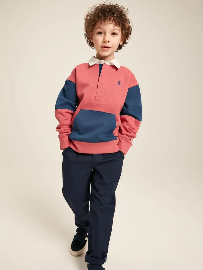 Joules Sweatshirts and Hoodies Boys Red Rugby Sweatshirt