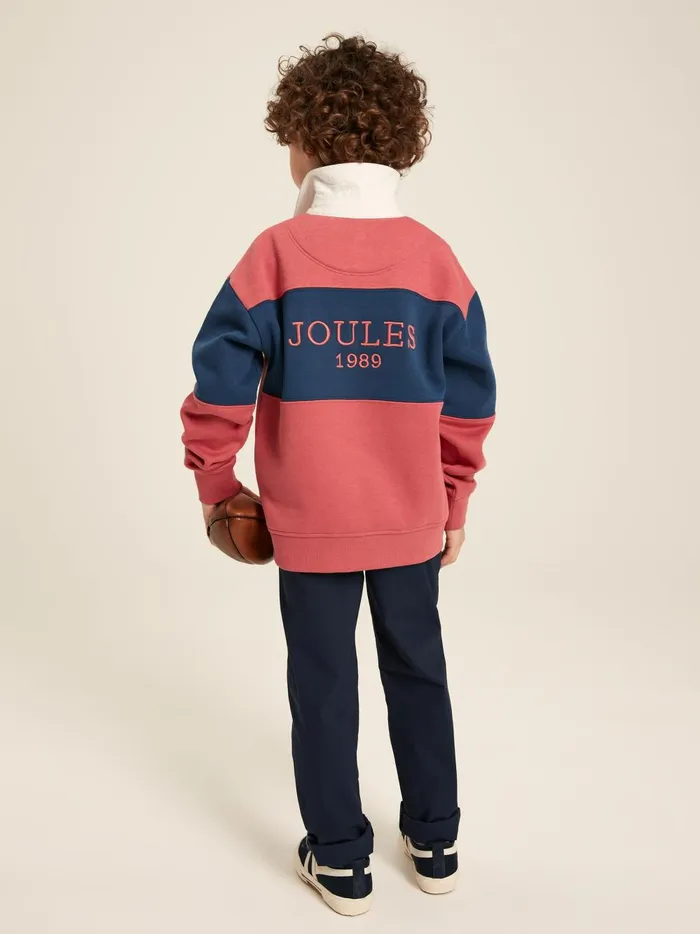 Joules Sweatshirts and Hoodies Boys Red Rugby Sweatshirt