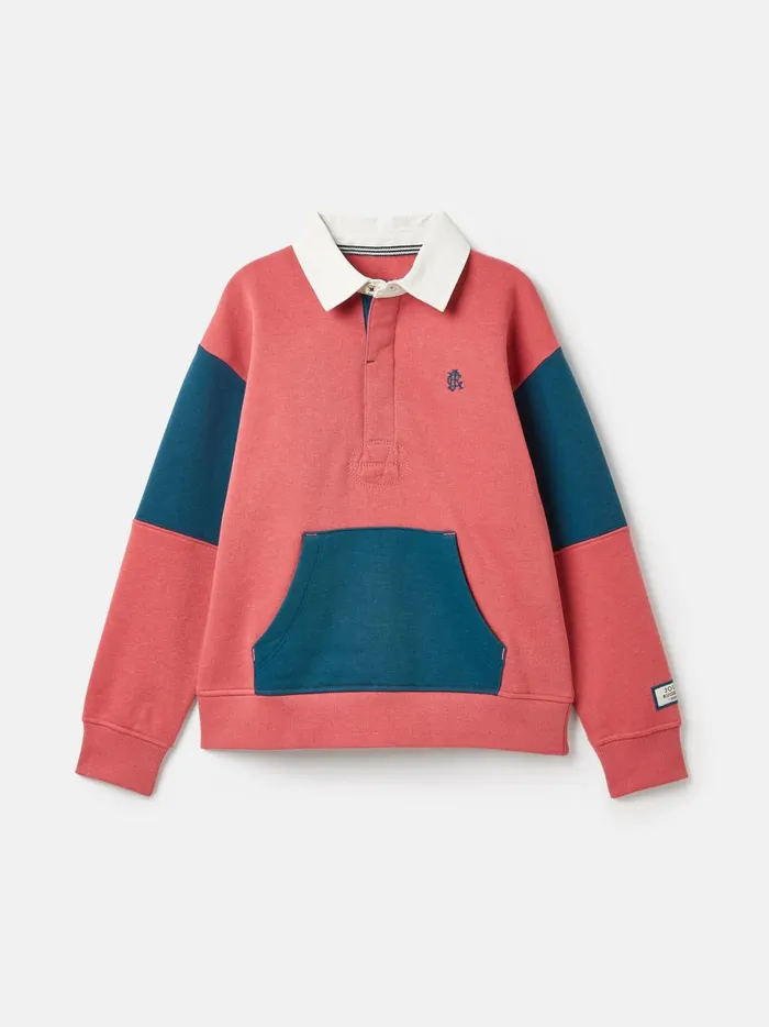 Joules Sweatshirts and Hoodies Boys Red Rugby Sweatshirt