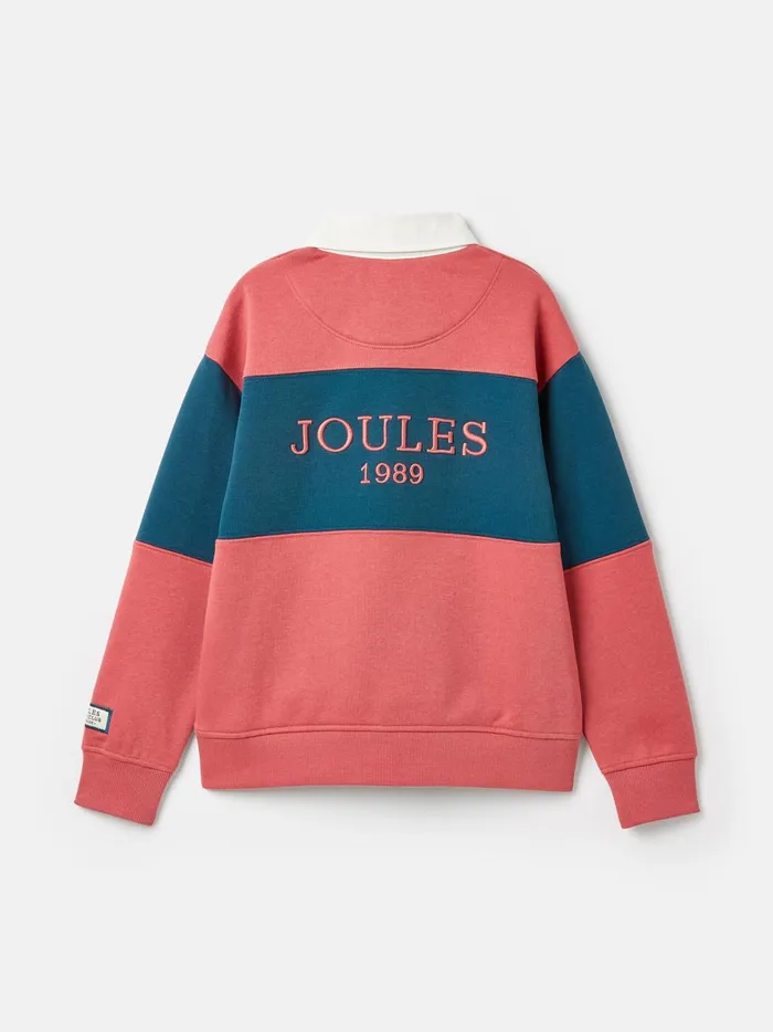Joules Sweatshirts and Hoodies Boys Red Rugby Sweatshirt