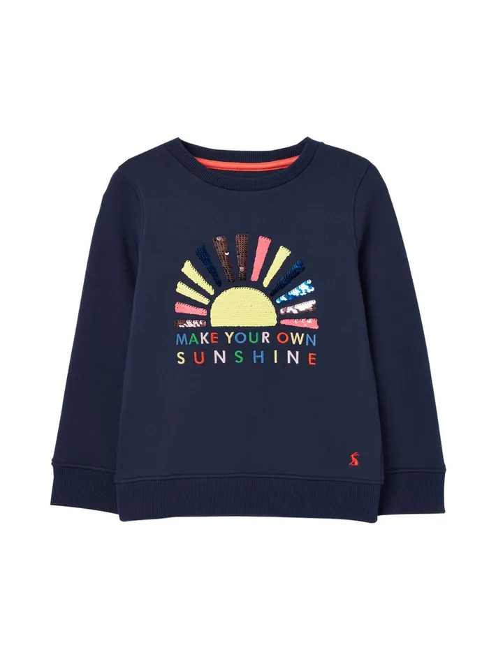 Joules Sweatshirts and Hoodies Girls Blue Artwork Sweatshirt