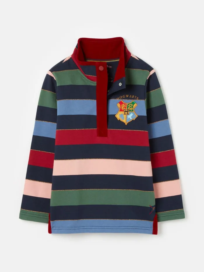 Joules Sweatshirts and Hoodies Girls Multi Harry Potter Striped Sweatshirt