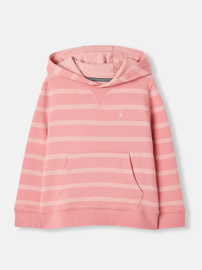 Joules Sweatshirts and Hoodies Girls Pink Striped Hoodie