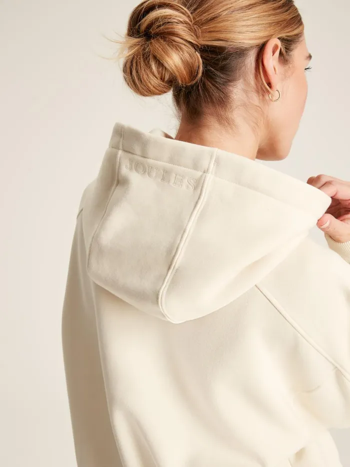 Joules Sweatshirts and Hoodies Women Cream Oversized Hoodie