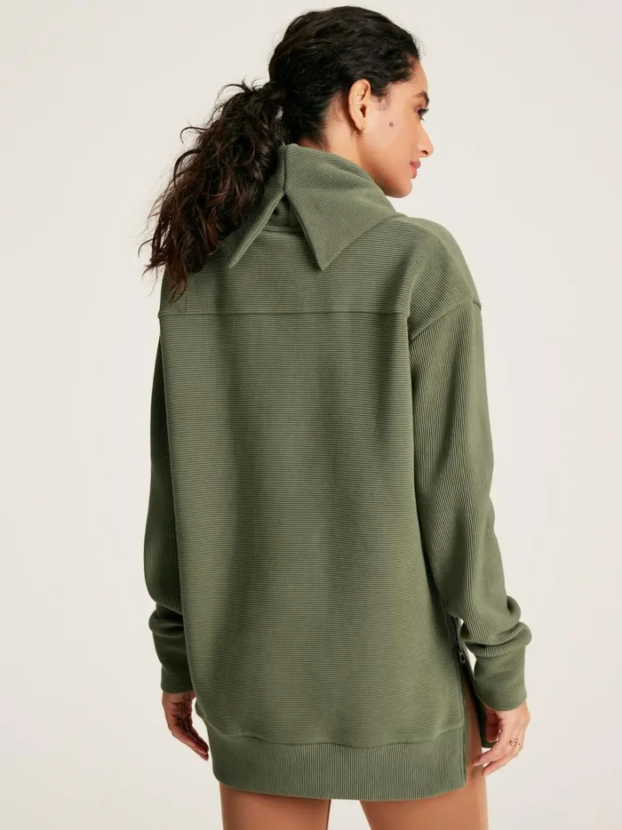 Joules Sweatshirts and Hoodies Women Green Cowl Neck Sweatshirt