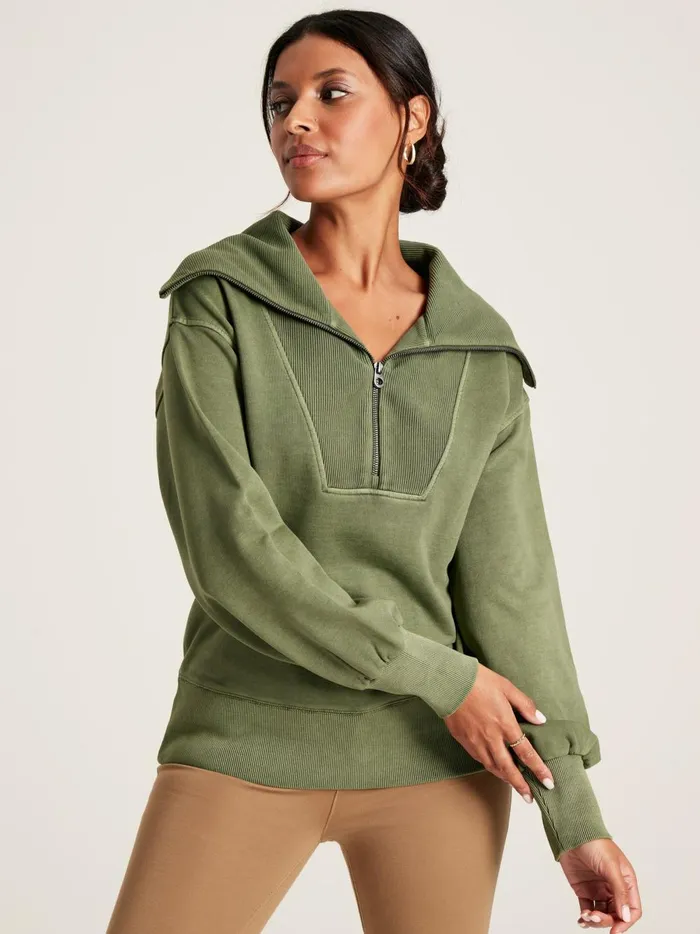 Joules Sweatshirts and Hoodies Women Green Pullover Sweatshirt