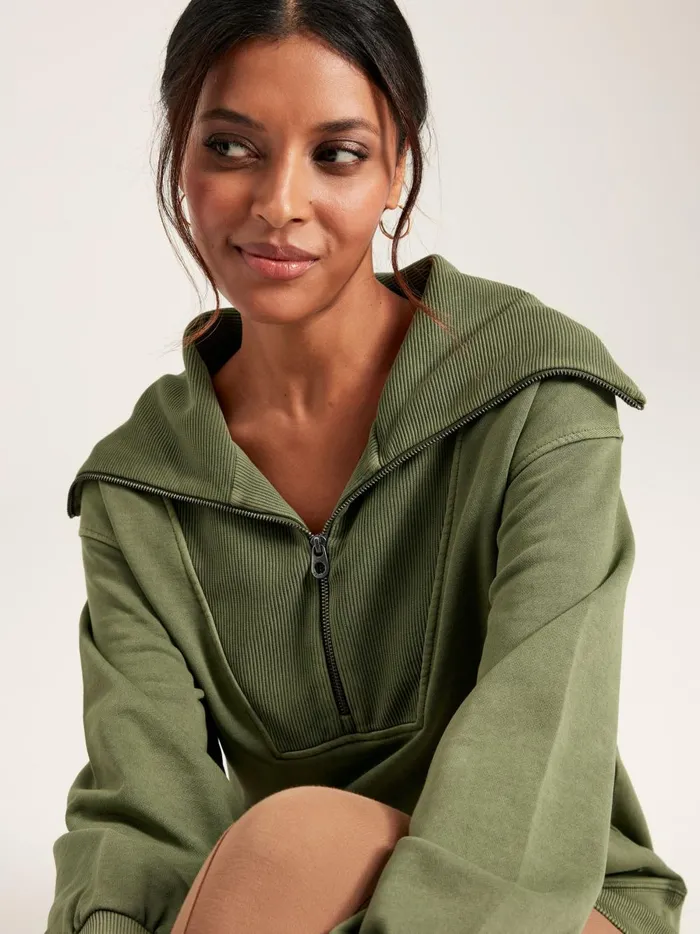 Joules Sweatshirts and Hoodies Women Green Pullover Sweatshirt
