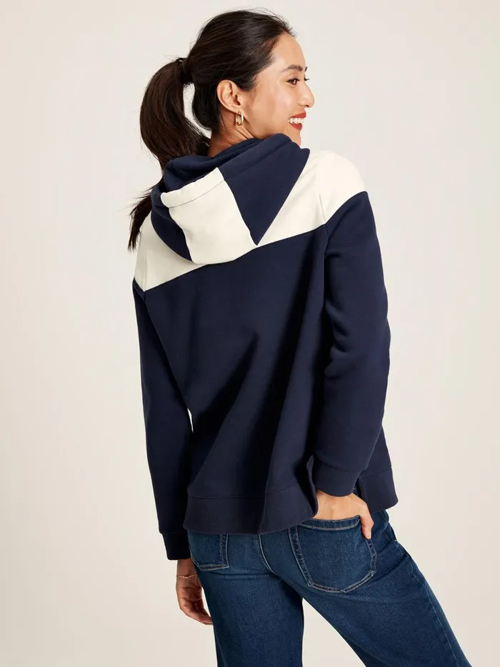 Joules Sweatshirts and Hoodies Women Navy Embroidered Hoodie