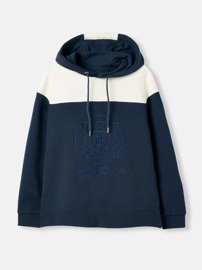 Joules Sweatshirts and Hoodies Women Navy Embroidered Hoodie