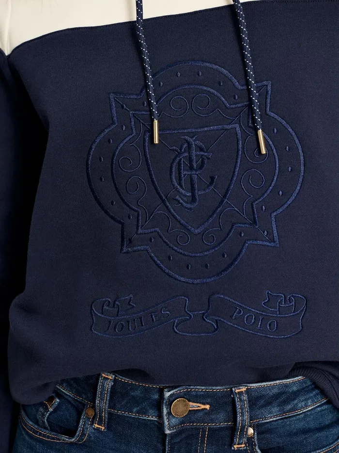 Joules Sweatshirts and Hoodies Women Navy Embroidered Hoodie
