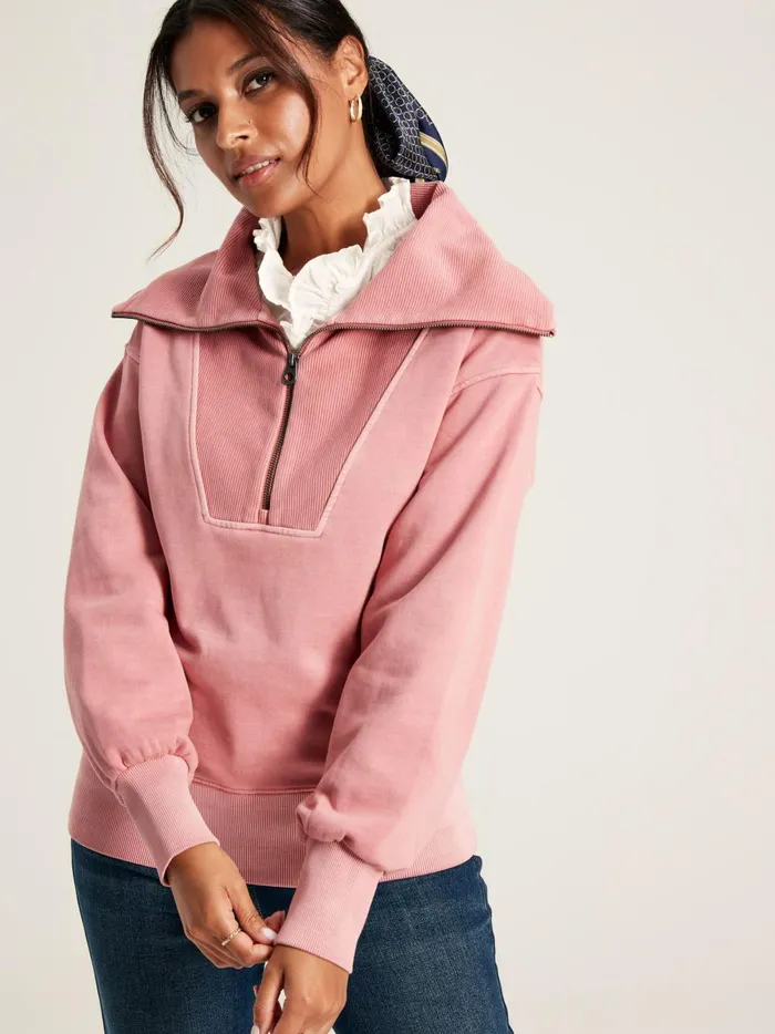 Joules Sweatshirts and Hoodies Women Pink Pullover Sweatshirt