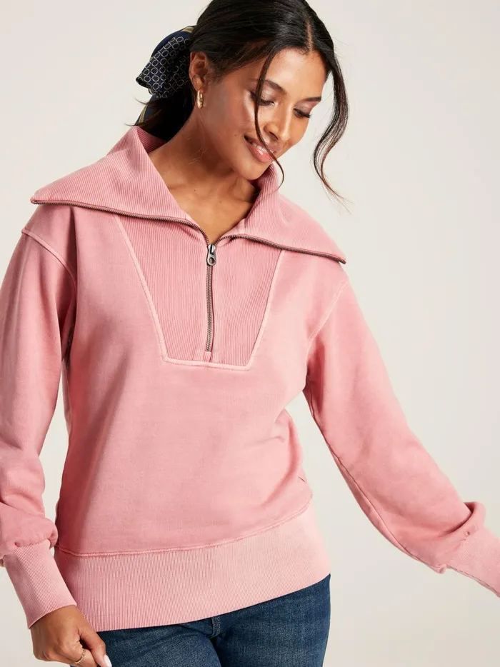 Joules Sweatshirts and Hoodies Women Pink Pullover Sweatshirt