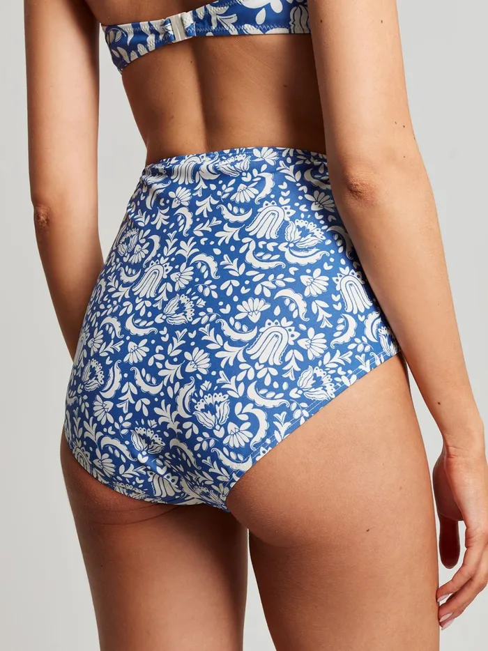 Joules Swimwear and Beachwear Women Blue Mosaic Bikini Bottoms