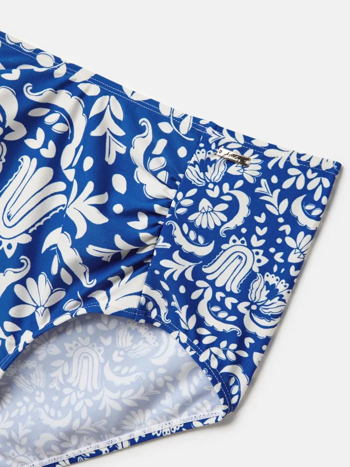 Joules Swimwear and Beachwear Women Blue Mosaic Bikini Bottoms