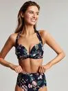 Joules Swimwear and Beachwear Women Navy Floral Bikini Top