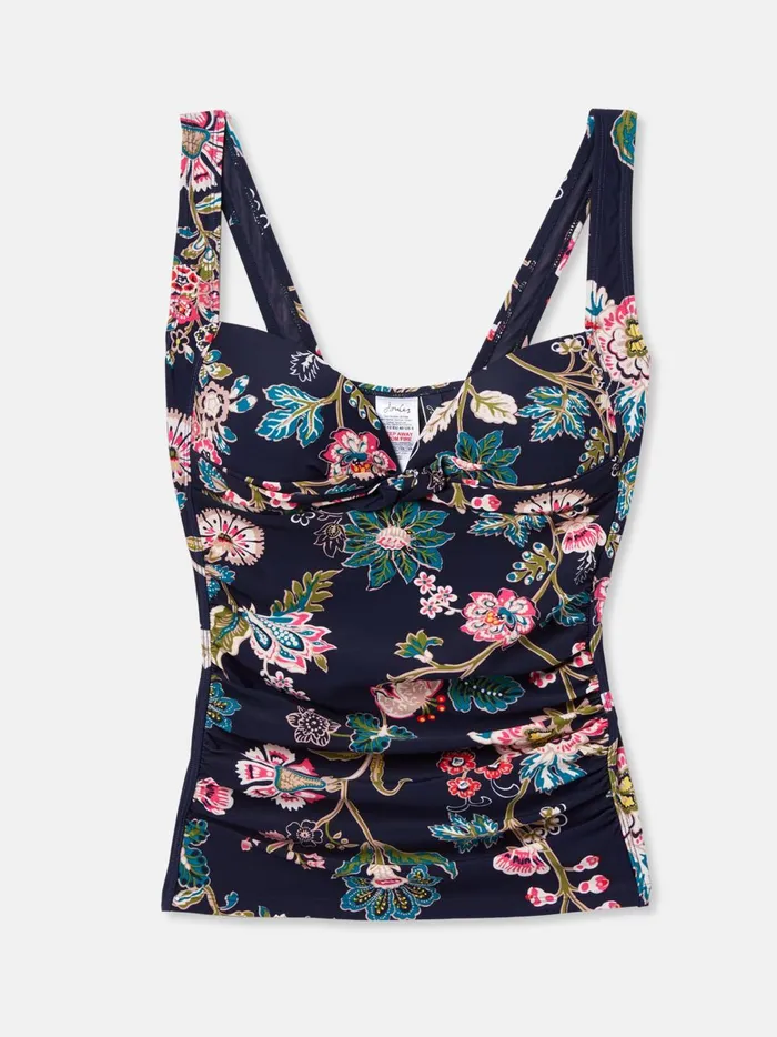 Joules Swimwear and Beachwear Women Navy Floral Tankini Top