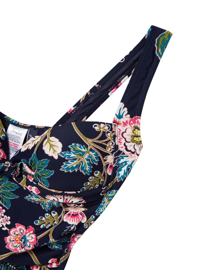 Joules Swimwear and Beachwear Women Navy Floral Tankini Top