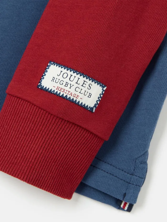 Joules Tops and Tshirts Boys Blue Cotton Rugby Shirt