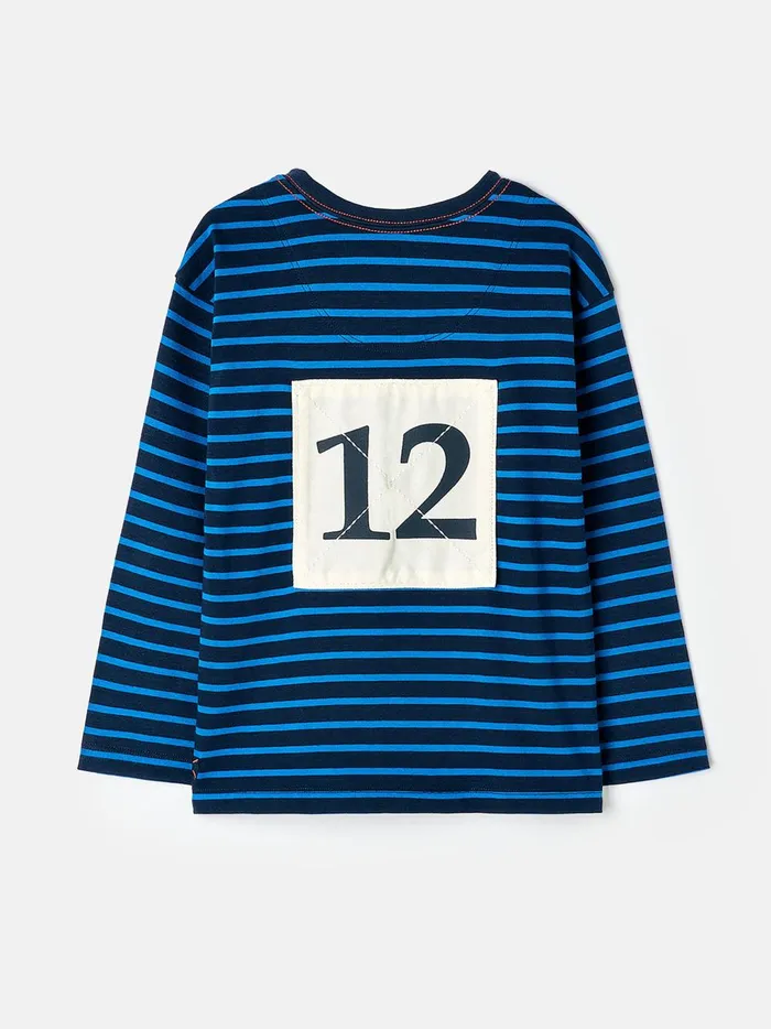 Joules Tops and Tshirts Boys Blue Long Sleeve Artwork Top