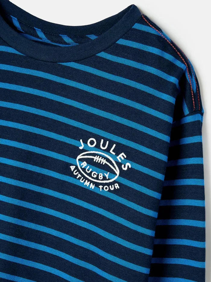 Joules Tops and Tshirts Boys Blue Long Sleeve Artwork Top