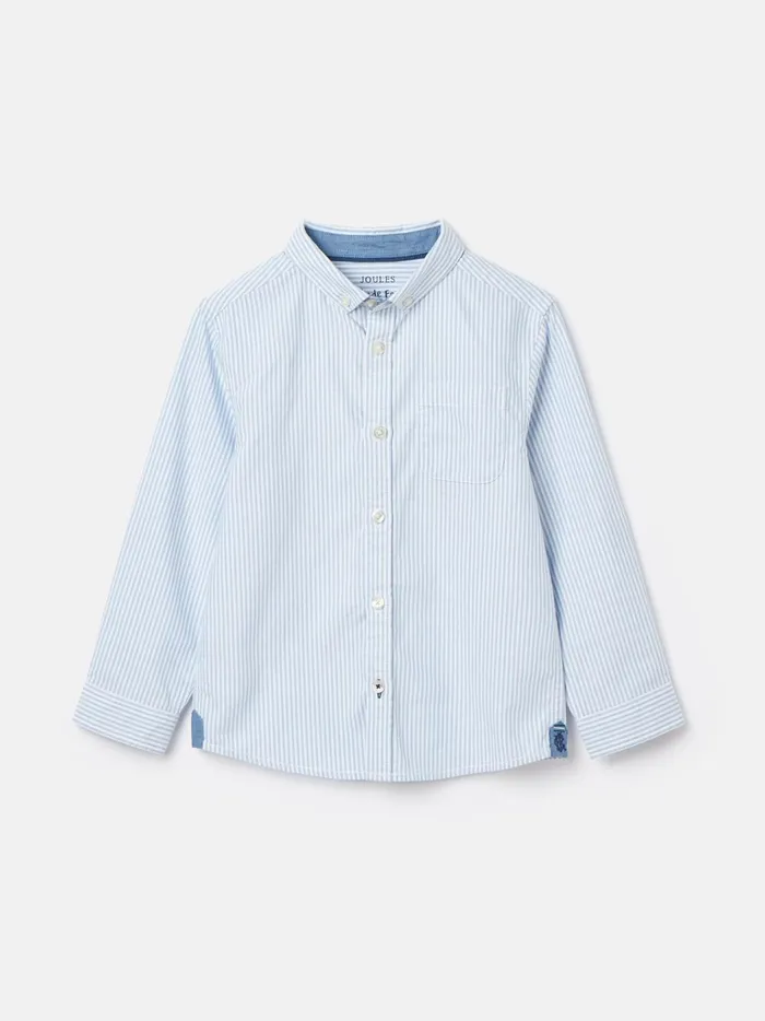 Joules Tops and Tshirts Boys Blue Long Sleeve Striped Shirt