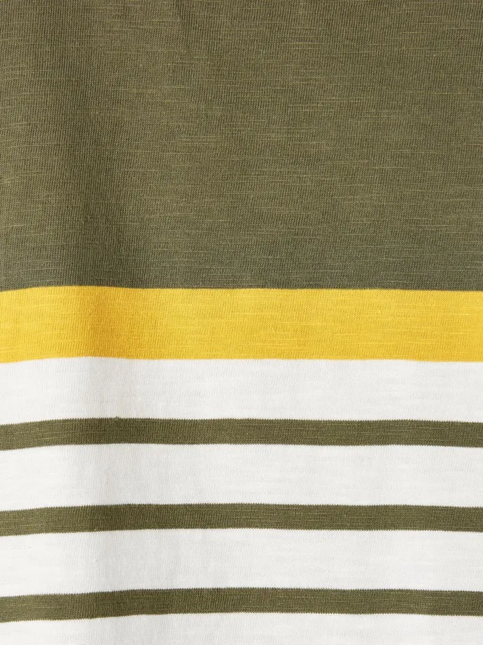 Joules Tops and Tshirts Boys GreenWhite Striped Long Sleeve Top