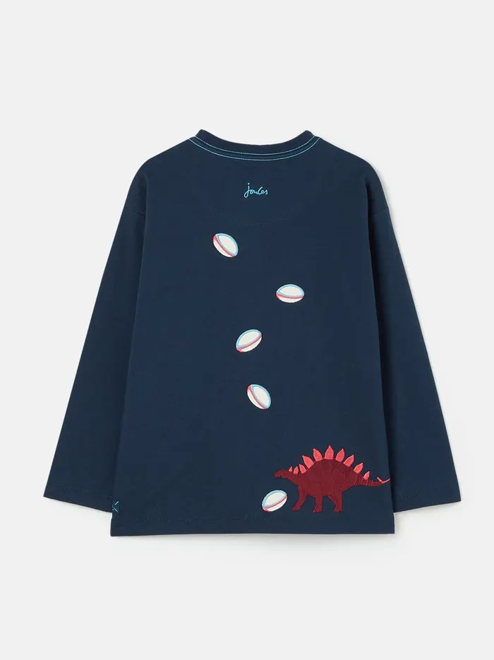 Joules Tops and Tshirts Boys Navy Blue Long Sleeve Artwork TShirt