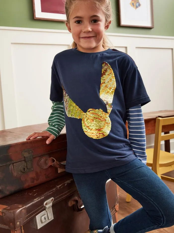 Joules Tops and Tshirts Boys Navy Harry Potter Short Sleeved Jersey Top