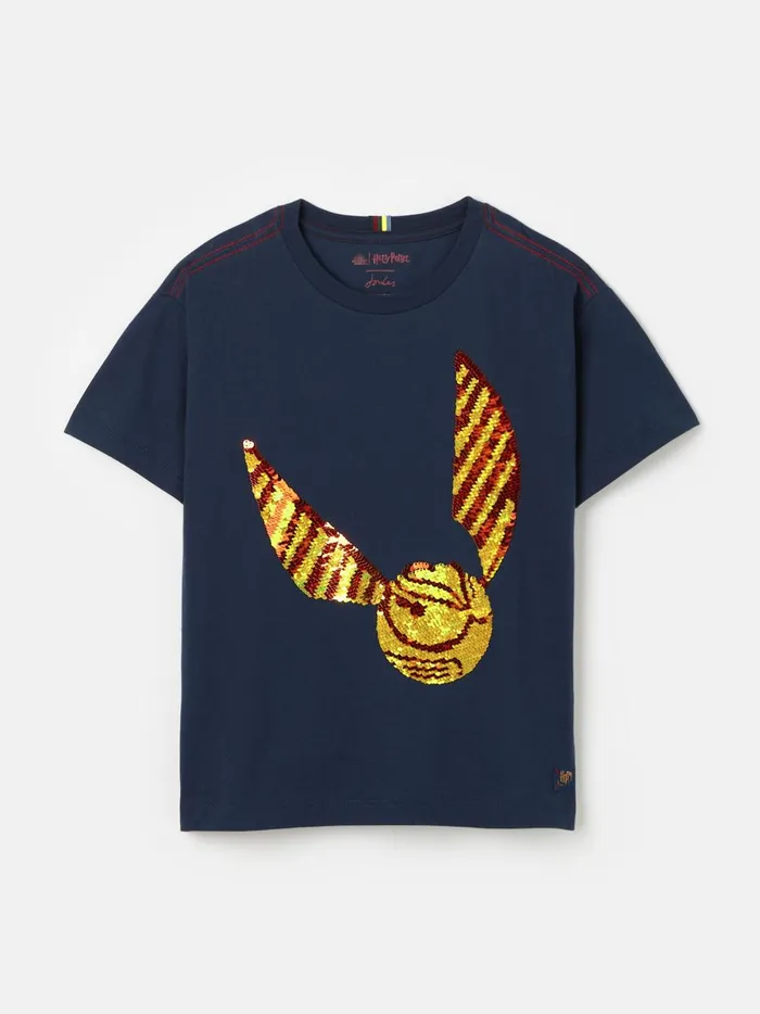 Joules Tops and Tshirts Boys Navy Harry Potter Short Sleeved Jersey Top