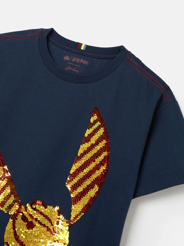 Joules Tops and Tshirts Boys Navy Harry Potter Short Sleeved Jersey Top