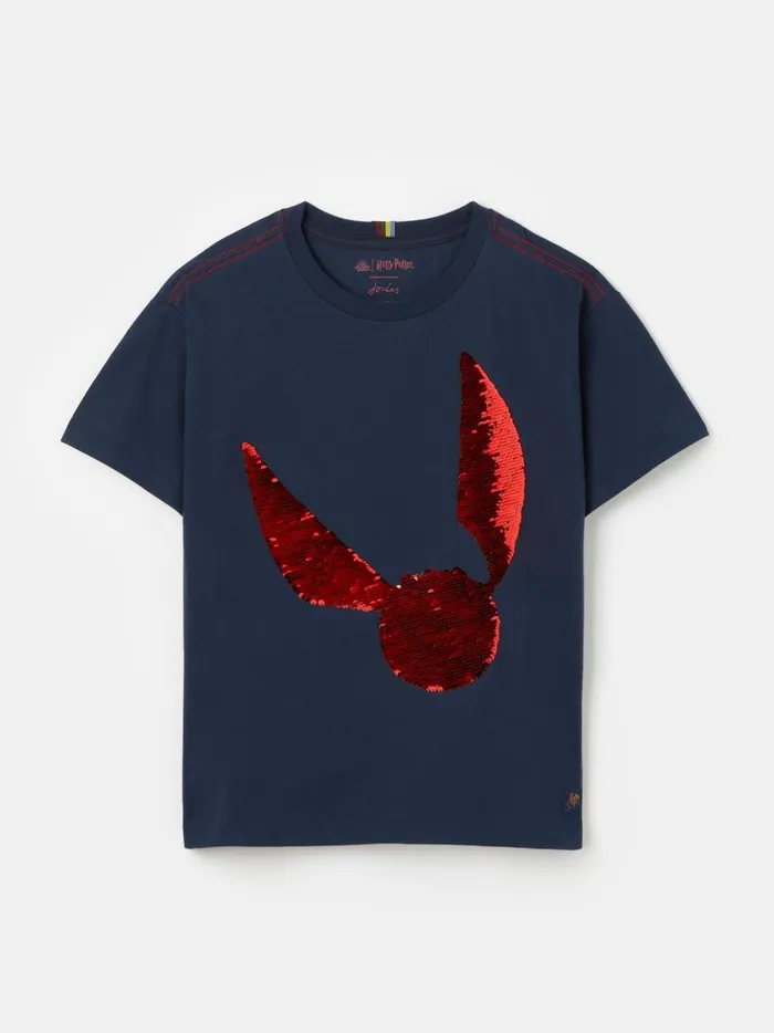 Joules Tops and Tshirts Boys Navy Harry Potter Short Sleeved Jersey Top