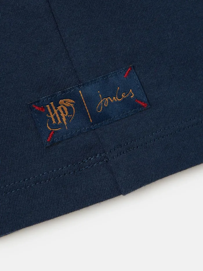 Joules Tops and Tshirts Boys Navy Harry Potter Short Sleeved Jersey Top