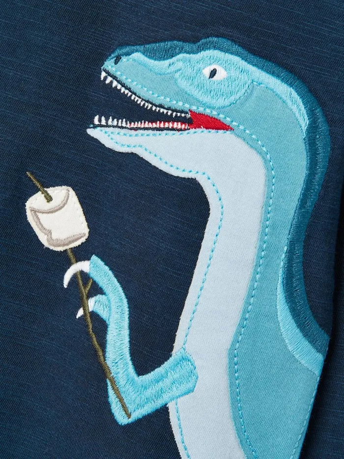 Joules Tops and Tshirts Boys Navy Long Sleeve Dinosaur TShirt