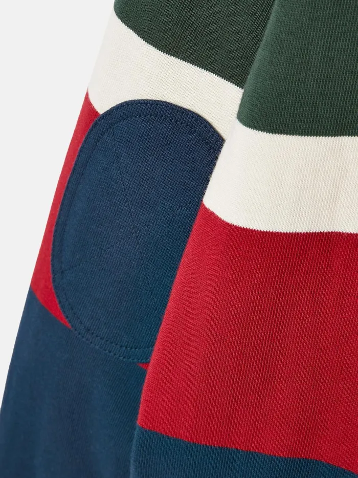 Joules Tops and Tshirts Boys Navy Striped Cotton Rugby Shirt
