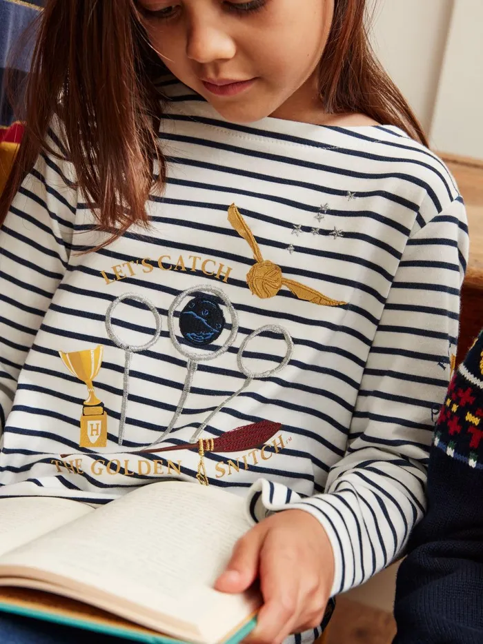 Joules Tops and Tshirts Girls Cream Harry Potter Long Sleeve Top