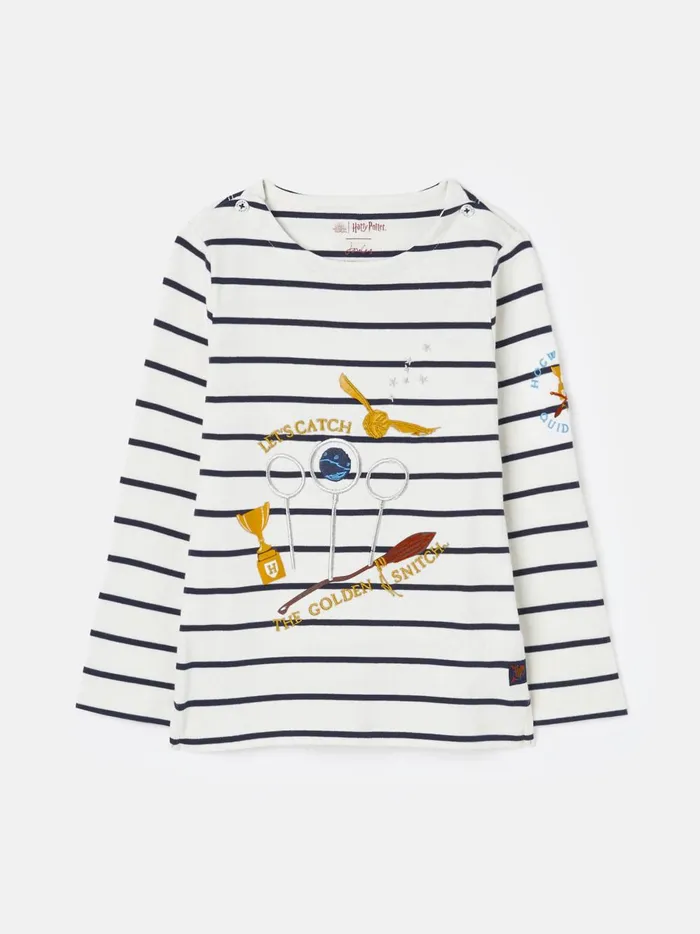 Joules Tops and Tshirts Girls Cream Harry Potter Long Sleeve Top