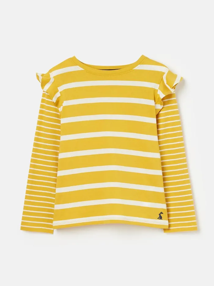 Joules Tops and Tshirts Girls Yellow Long Sleeve Jersey Top