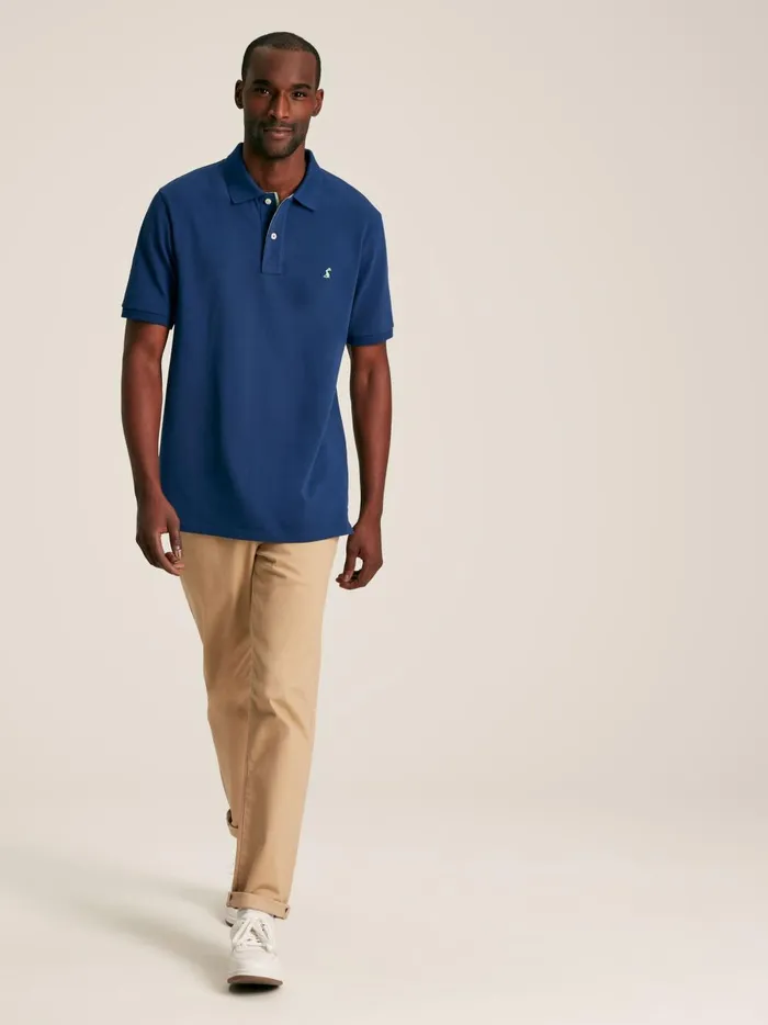Joules Tops and Tshirts Men Blue Cotton Polo Shirt