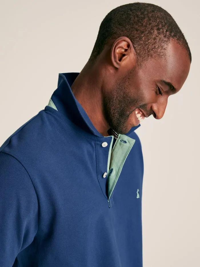 Joules Tops and Tshirts Men Blue Cotton Polo Shirt