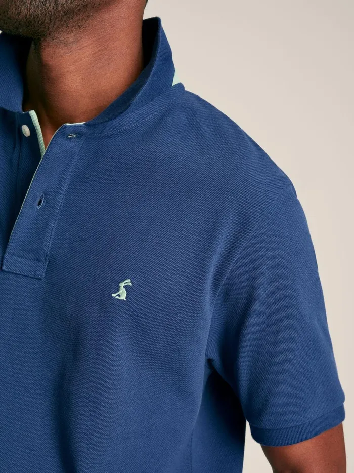 Joules Tops and Tshirts Men Blue Cotton Polo Shirt