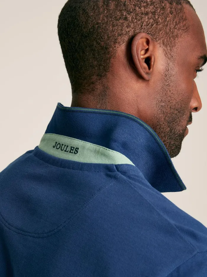 Joules Tops and Tshirts Men Blue Cotton Polo Shirt