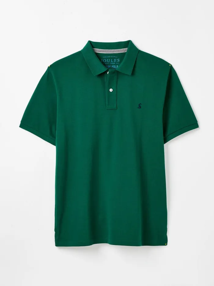 Joules Tops and Tshirts Men Dark Green Cotton Polo Shirt