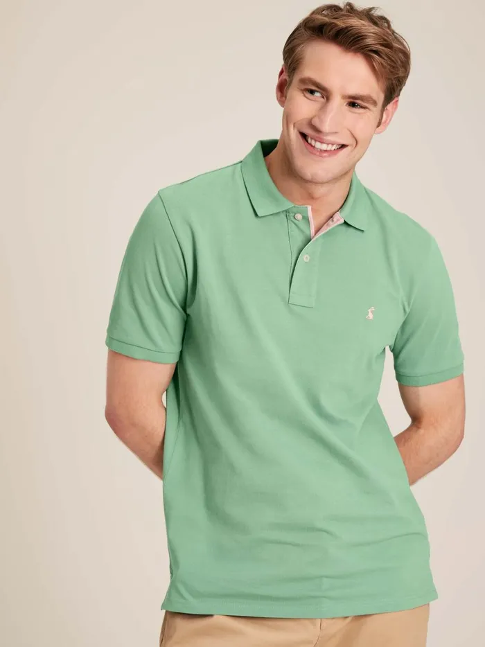 Joules Tops and Tshirts Men Green Cotton Polo Shirt